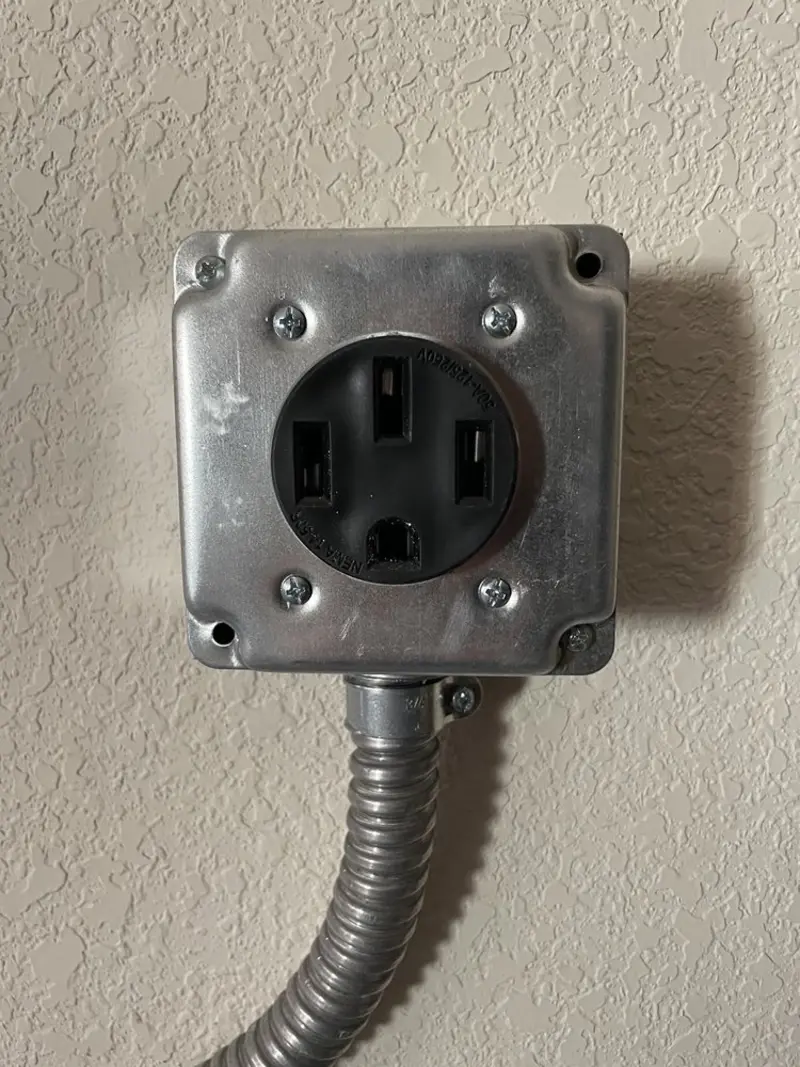 NEMA 14-50 outlet installed for Smart Home Electrical in North Branch